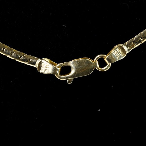 14k Yellow Gold Diamond Twist Necklace - Picture 4 of 4